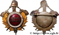 QUATRIÈME RÉPUBLIQUE Insigne, Sapeur, Membre d’honneur TTB+