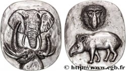 V REPUBLIC Médaille, Les trompes, Exemplaire Éditeur