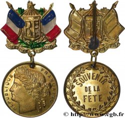 TROISIÈME RÉPUBLIQUE Médaille, Fête nationale