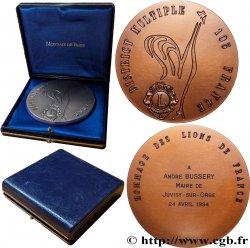 QUINTA REPUBLICA FRANCESA Médaille, Hommage des lions de France