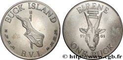 BRITISH VIRGIN ISLANDS Médaille, 1 buck