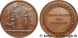 FRENCH CONSTITUTION Médaille, Confédération des Français, refrappe