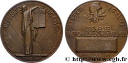 GOUVERNEMENT PROVISOIRE DE LA RÉPUBLIQUE FRANÇAISE Médaille parlementaire, IIe Assemblée nationale constituante TTB+