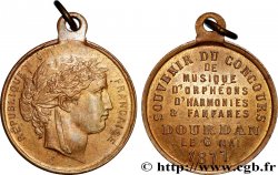 DRITTE FRANZOSISCHE REPUBLIK Médaille, Souvenir du concours de musique