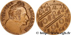 LITERATURE : WRITERS - POETS Médaille, Centenaire de la mort de Lamartine 