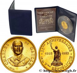 V REPUBLIC Médaille, Charles de Gaulle