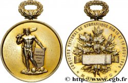 III REPUBLIC Médaille, Concours national de gymnastique AU