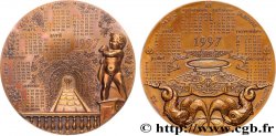 V REPUBLIC Médaille calendrier, Parcs et Jardins de France