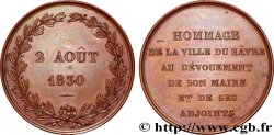 CHARLES X Médaille, Hommage de la ville au dévouement de son maire SUP