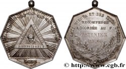 FRANC - MAÇONNERIE Médaille, Les amis bienfaisants et les imitateurs d’Osiris réunis TTB+