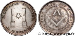 FRANC - MAÇONNERIE Médaille, La constance éprouvée TTB