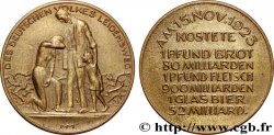 ALLEMAGNE - RÉPUBLIQUE DE WEIMAR Médaille, Inflation 15 novembre 1923