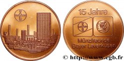 ALEMANIA Médaille, 15 ans du Club Münzfreunde Bayer Leverkusen