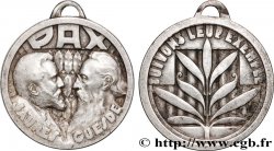 POLITIQUE ET POLITICIENS Médaille, Jean Jaurès et Jules Guesde