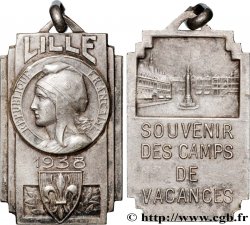 III REPUBLIC Plaquette, Souvenir des camps de vacances