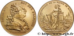 LOUIS XVI Médaille, Ville de Paris - J. S. Bailly maire, refrappe