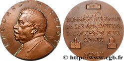 IV REPUBLIC Médaille, 80e anniversaire d’Edouard Herriot