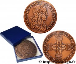 LOUIS XIII LE JUSTE Médaille, Reproduction de l’essai du demi-écu de Louis XIII par Warin, n°125 SUP
