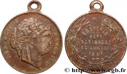 TERCERA REPUBLICA FRANCESA Médaille, Souvenir de la fête nationale