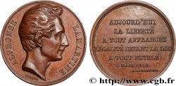 SECOND REPUBLIC Médaille, Alphonse de Lamartine