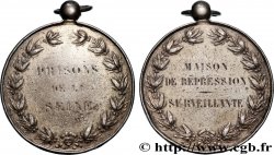 SEGUNDO IMPERIO FRANCES Médaille, Prisons de la seine, Maison de répression, Surveillante BC+