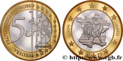 CINQUIÈME RÉPUBLIQUE Médaille, Spécimen, Essai 5 euro