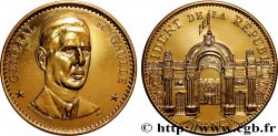 V REPUBLIC Médaille, Général de Gaulle, président de la République