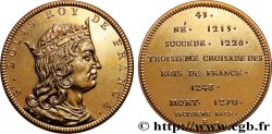 SÉRIE MÉTALLIQUE DES ROIS DE FRANCE Médaille, Saint Louis - 42 - refrappe ultra-moderne