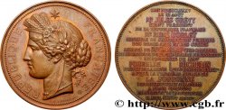 TERCERA REPUBLICA FRANCESA Médaille, Pose de la première pierre de la Sorbonne