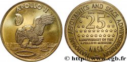 CONQUÊTE DE L&nbsp;ESPACE - EXPLORATION SPATIALE Médaille, 25e anniversaire de la mission Apollo 11