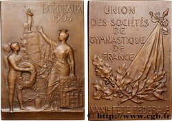 DRITTE FRANZOSISCHE REPUBLIK Plaquette, Union des sociétés de gymnastique de France VZ