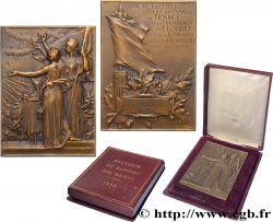 III REPUBLIC Plaquette, Banquet des tuileries offert aux maires de France