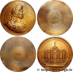LOUIS XIV  THE SUN KING  Médaille, Conquête de la Flandre et de la Franche-Comté, refrappe, lot de 2 tirages unifaces n°53