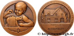 TERZA REPUBBLICA FRANCESE Médaille, Caisse d’épargne d’estrées-Saint-Denis, Inauguration de l’hôtel