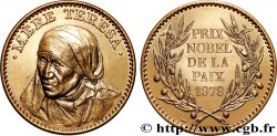 CINQUIÈME RÉPUBLIQUE Médaille, Mère Thérésa, Prix nobel de la Paix