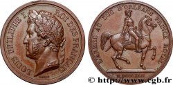 LOUIS-PHILIPPE Ier Médaille, L’armée au Duc d’Orléans, prince royal