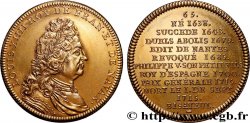 SÉRIE MÉTALLIQUE DES ROIS DE FRANCE Médaille, Louis XIV - 65 - refrappe ultra-moderne