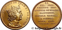 SÉRIE MÉTALLIQUE DES ROIS DE FRANCE Médaille, Philippe IV Le Bel - 45 - refrappe ultra-moderne