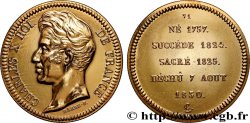 SÉRIE MÉTALLIQUE DES ROIS DE FRANCE Médaille, Règne de CHARLES X - 71 - refrappe ultra-moderne