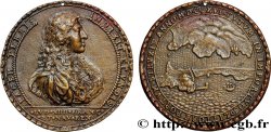 LOUIS XIV LE GRAND OU LE ROI SOLEIL Médaille, Construction du port de Sète