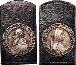 MÉDAILLES RELIGIEUSES Médaille, François de Sales et Jeanne de Chantal