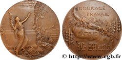 TROISIÈME RÉPUBLIQUE Médaille, Courage, travail et Patrie, journal Le Matin
