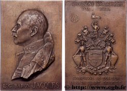 BELGIQUE - ROYAUME DE BELGIQUE - ALBERT Ier Plaquette, Lieutenant Général Baron Jacques