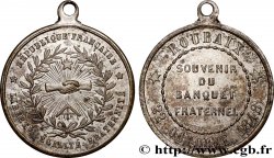SECOND REPUBLIC Médaillette, Souvenir du banquet fraternel
