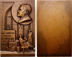 DRITTE FRANZOSISCHE REPUBLIK Plaquette, Paul Sainton, médecin de l’hôtel Dieu de Paris