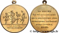 DEUXIÈME RÉPUBLIQUE Médaille, Satire de la succession rapide des régimes politiques