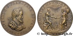 HENRY IV Médaille, Henri IV et Marie de Médicis, refrappe