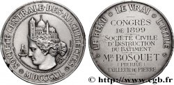 TROISIÈME RÉPUBLIQUE Médaille, Société centrale des architectes français