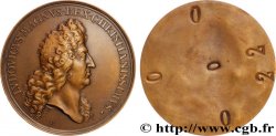 LOUIS XIV  THE SUN KING  Médaille, Louis XIV, refrappe de la 44e effigie, épreuve de l’avers