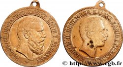 ALLEMAGNE - ROYAUME DE PRUSSE - FRÉDÉRIC III Médaille, Frédéric III et Guillaume II